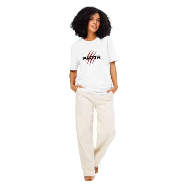 unisex-organic-ribbed-neck-creator-2.0-t-shirt-white-front-6a30bdc4200e9.jpg PRDTR Sportswear Woman T-shirt - White