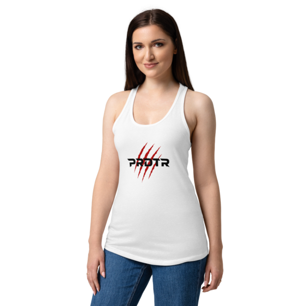 womens-ideal-racerback-tank-top-white-front-6a30cad06843b.png PRDTR Sportswear Woman Tank - White
